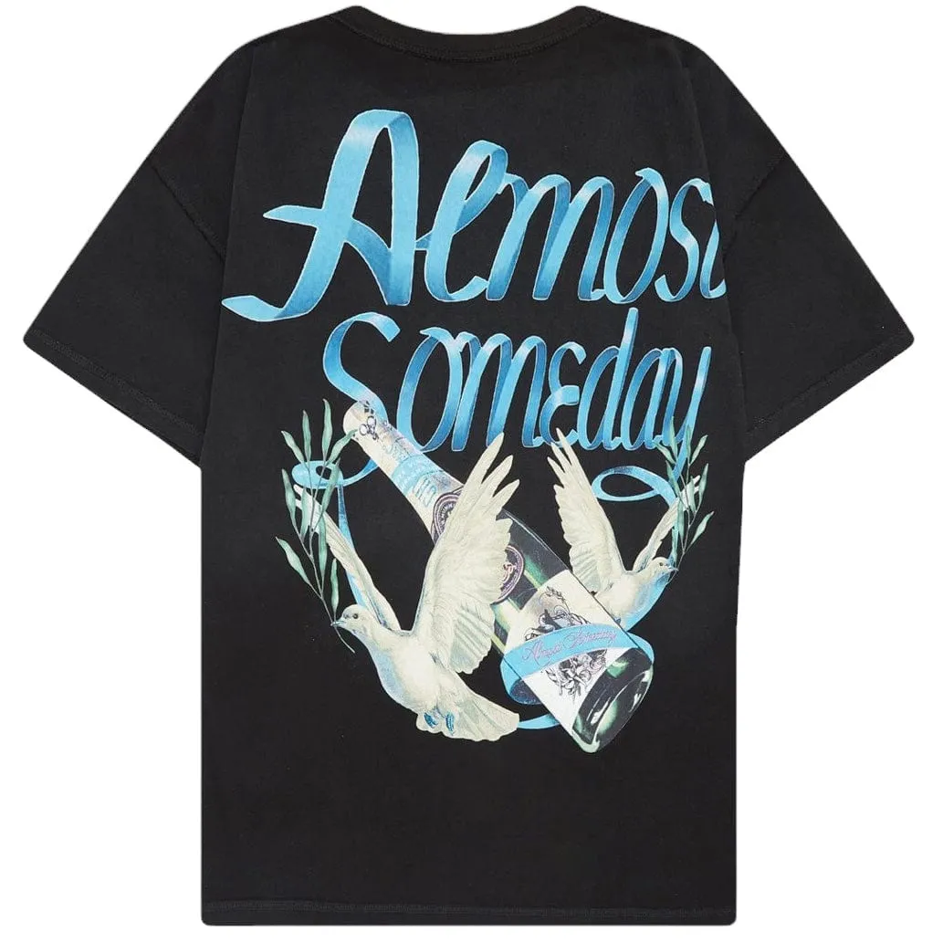 Almost Someday Champagne Tee (Black) AS-F24-TS-CHM