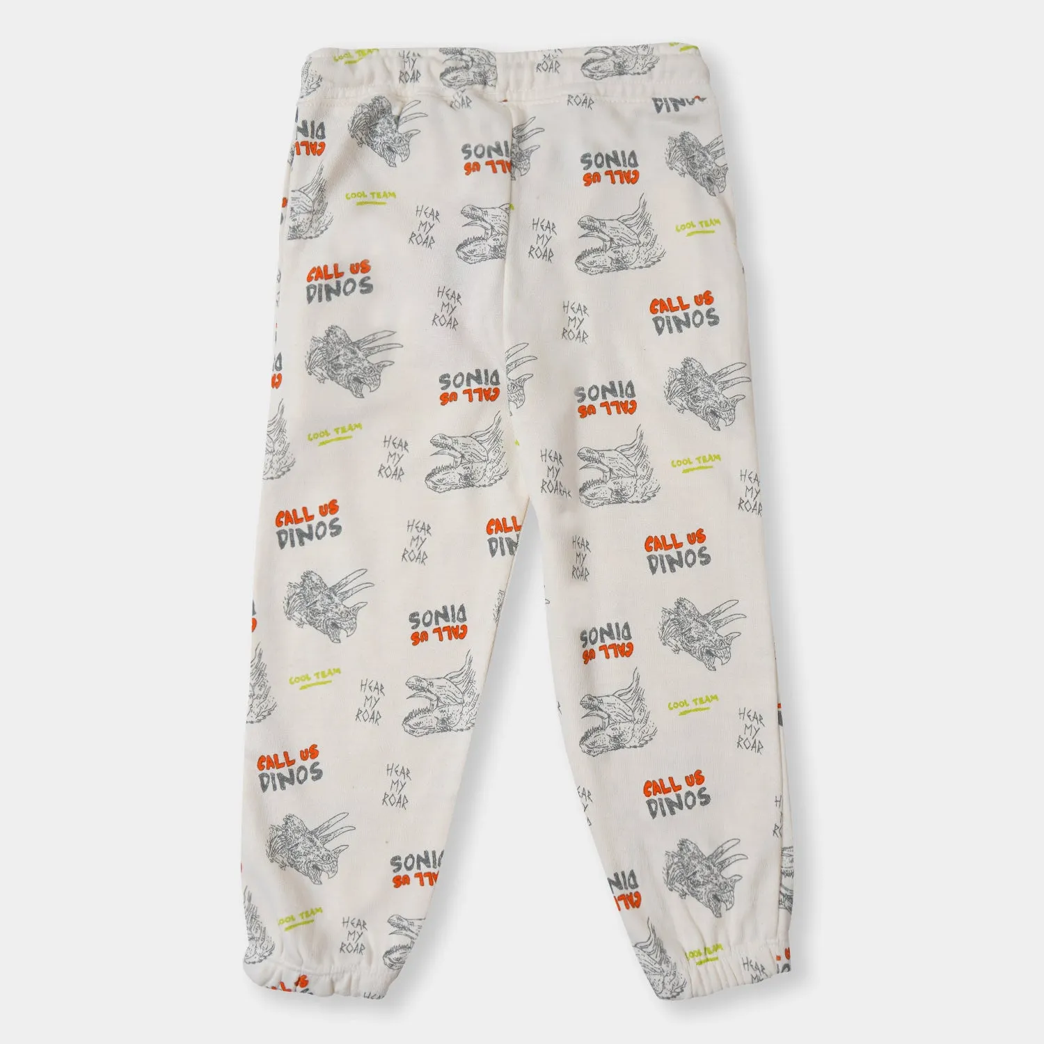 Boys Pajama Call Us Dino - Off-White