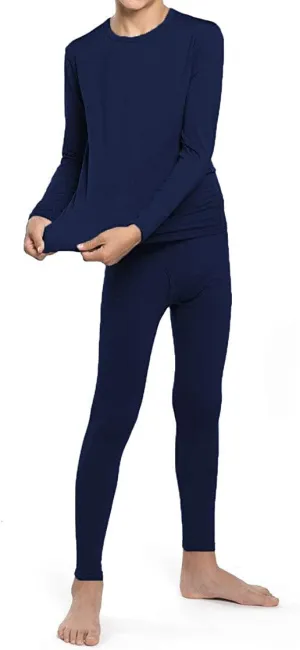 Boys Thermal Set - Navy Blue