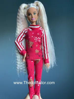 Christmas pajama for Barbie