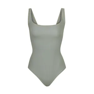 COTTON RIB BODYSUIT | MINERAL