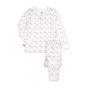 Crewneck Pajamas - Holly Print