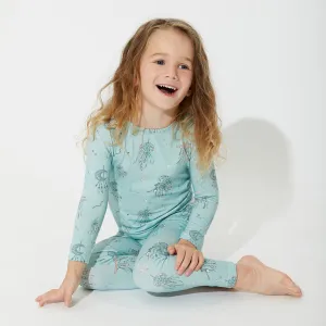 Dreamcatcher Blue Bamboo Kids Pajamas