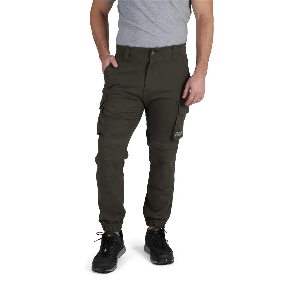 DuraDrive Men's Brown/Olive/Camouflage Invicta Stretch Fabric Cargo Jogging Fit Work Pant