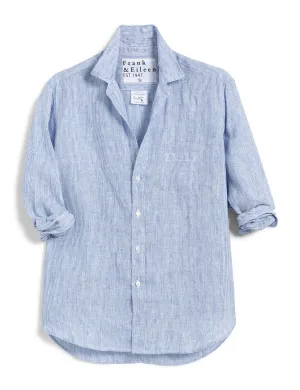 Frank & Eileen - Eileen Woven Button Up in Thin Blue Stripe