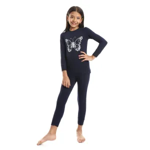 Girls Thermal Set - Navy