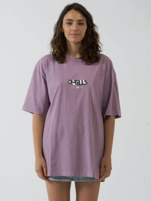 Interlock Oversized Tee - Mauve Shadows