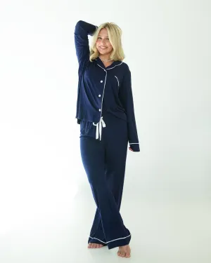 Middle of the Night Pajamas - Navy Evening Blue