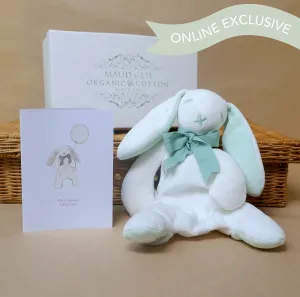 Mint Bunny Comforter Toy - Eco Friendly - Baby Gift Boxed - Limited Edition