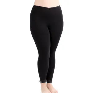 Modal Long Underwear Legging | Black