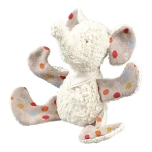 Organic Cotton Elephant Polka Dot Baby Plush Toy