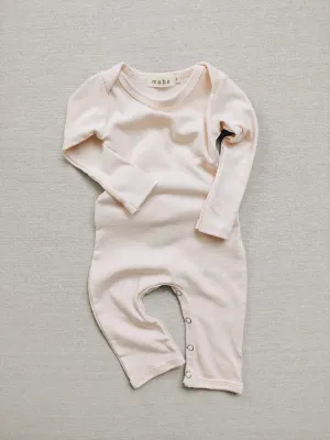 organic cotton long john - blush