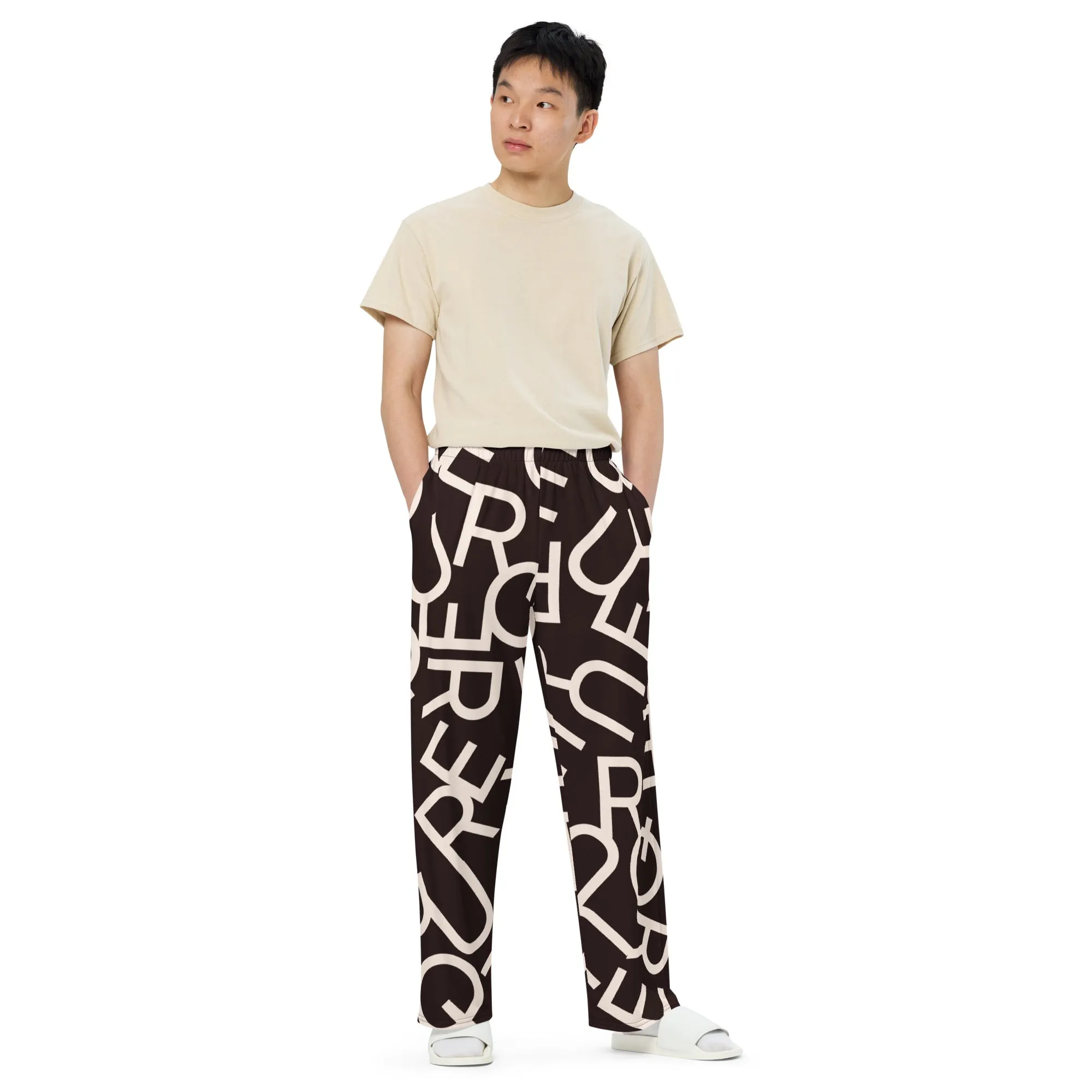 Queer Letters Wide-leg Pants/Trousers