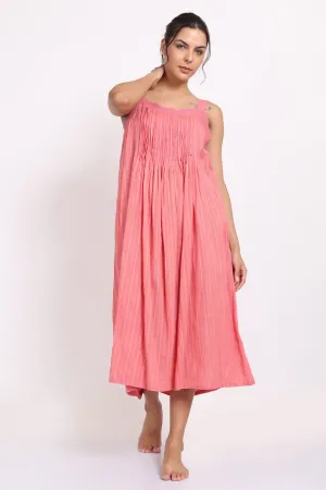 Self Stripe Strappy Nightie Coral