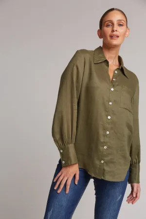 Studio Linen Shirt - Khaki