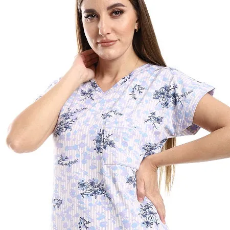 Women's Cotton Short Nightgown Short Sleeves