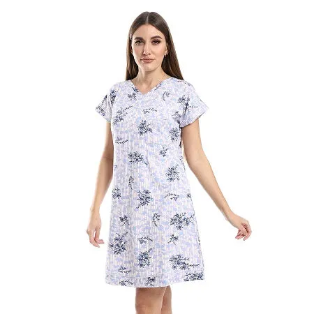 Women's Cotton Short Nightgown Short Sleeves