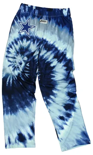 Zubaz Dallas Cowboys NFL Men's Tie Dye Team Colors Lounge Pants, Blue